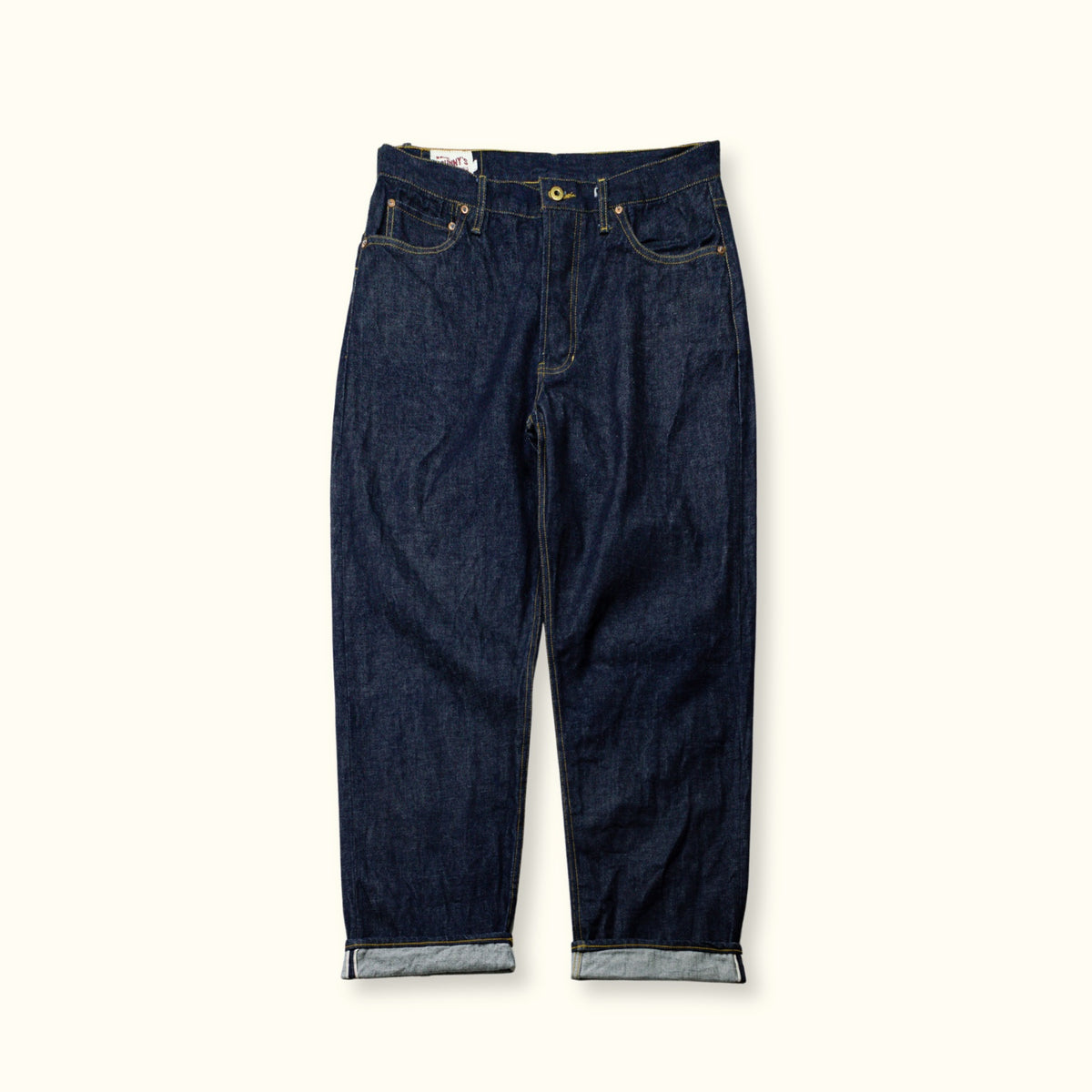 Lot-155 13.5oz Japanese Selvedge Denim Jeans (Loose Cut) - Indigo