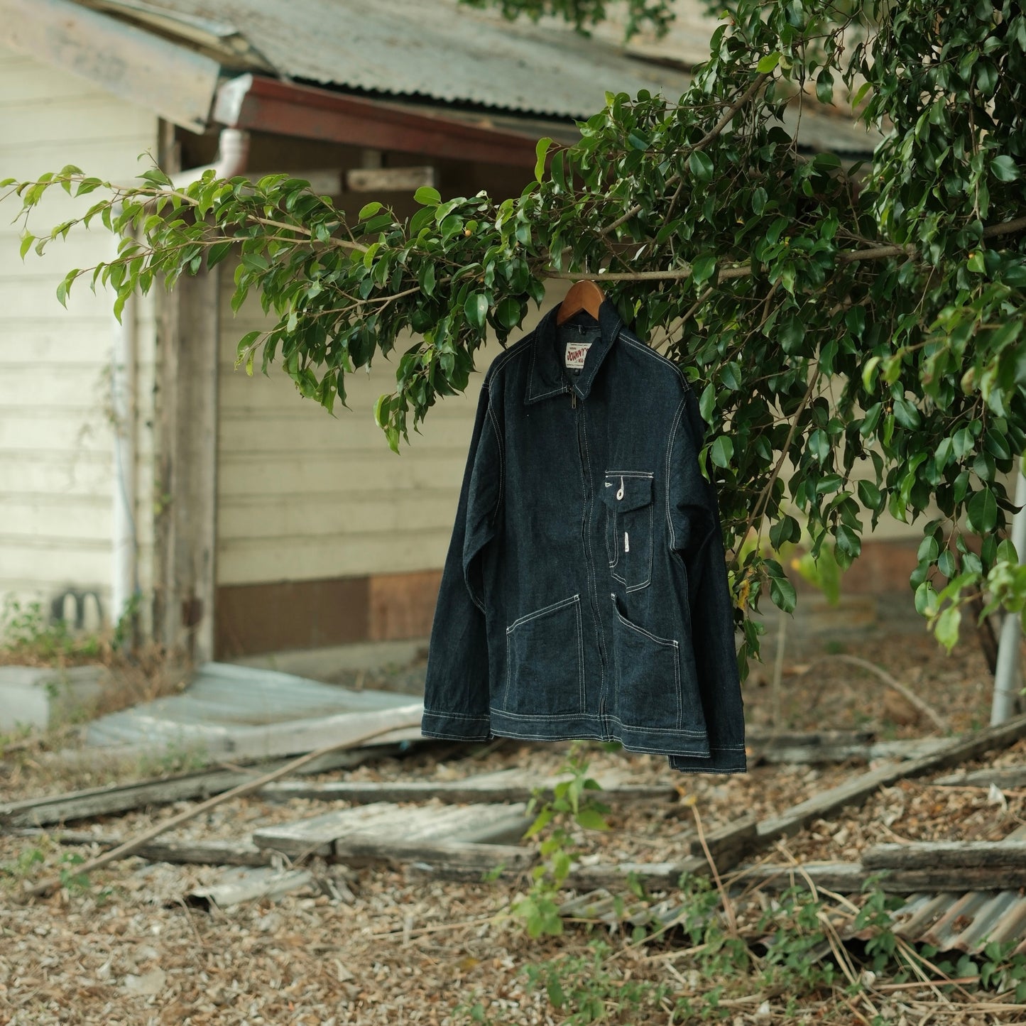 Lightweight Selvedge Denim Zip Work Jacket