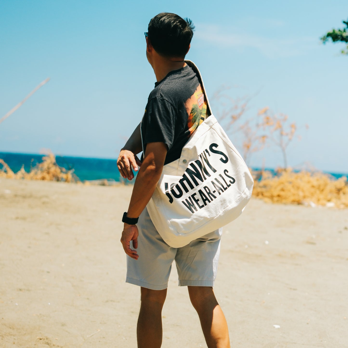 Canvas Paperboy Bag - Natural