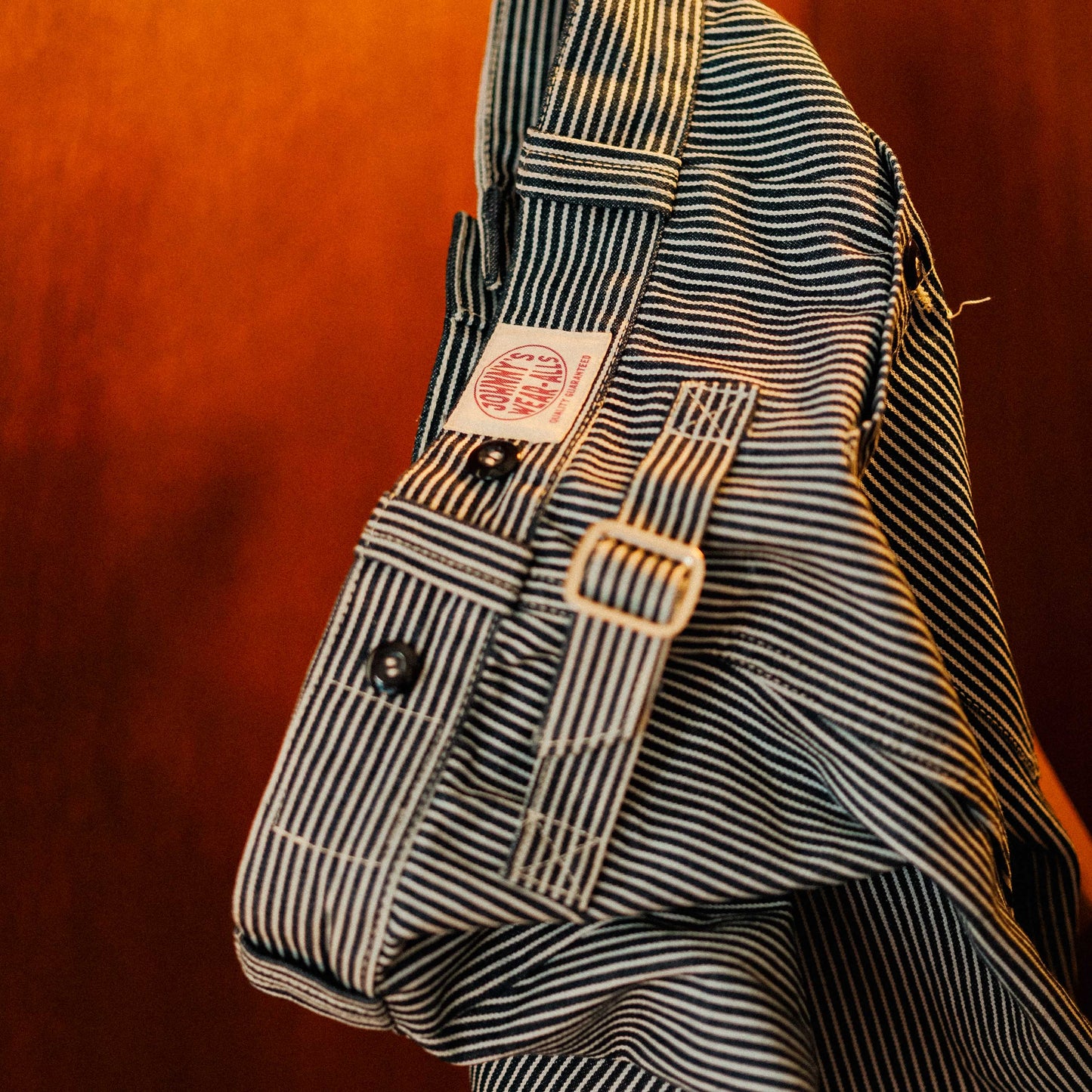 Lightweight Denim Work Pants - Hickory Stripe