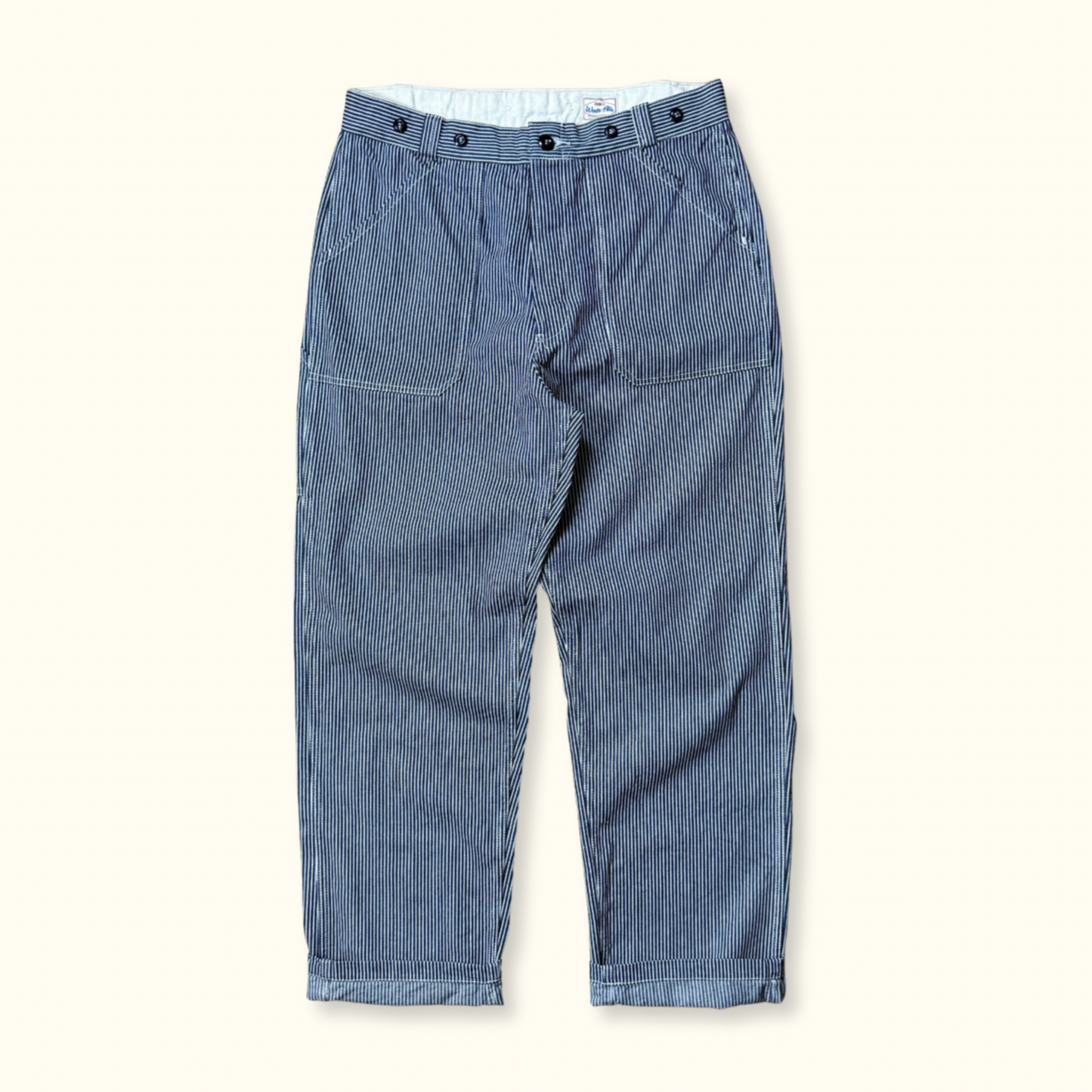 Lightweight Denim Work Pants - Hickory Stripe