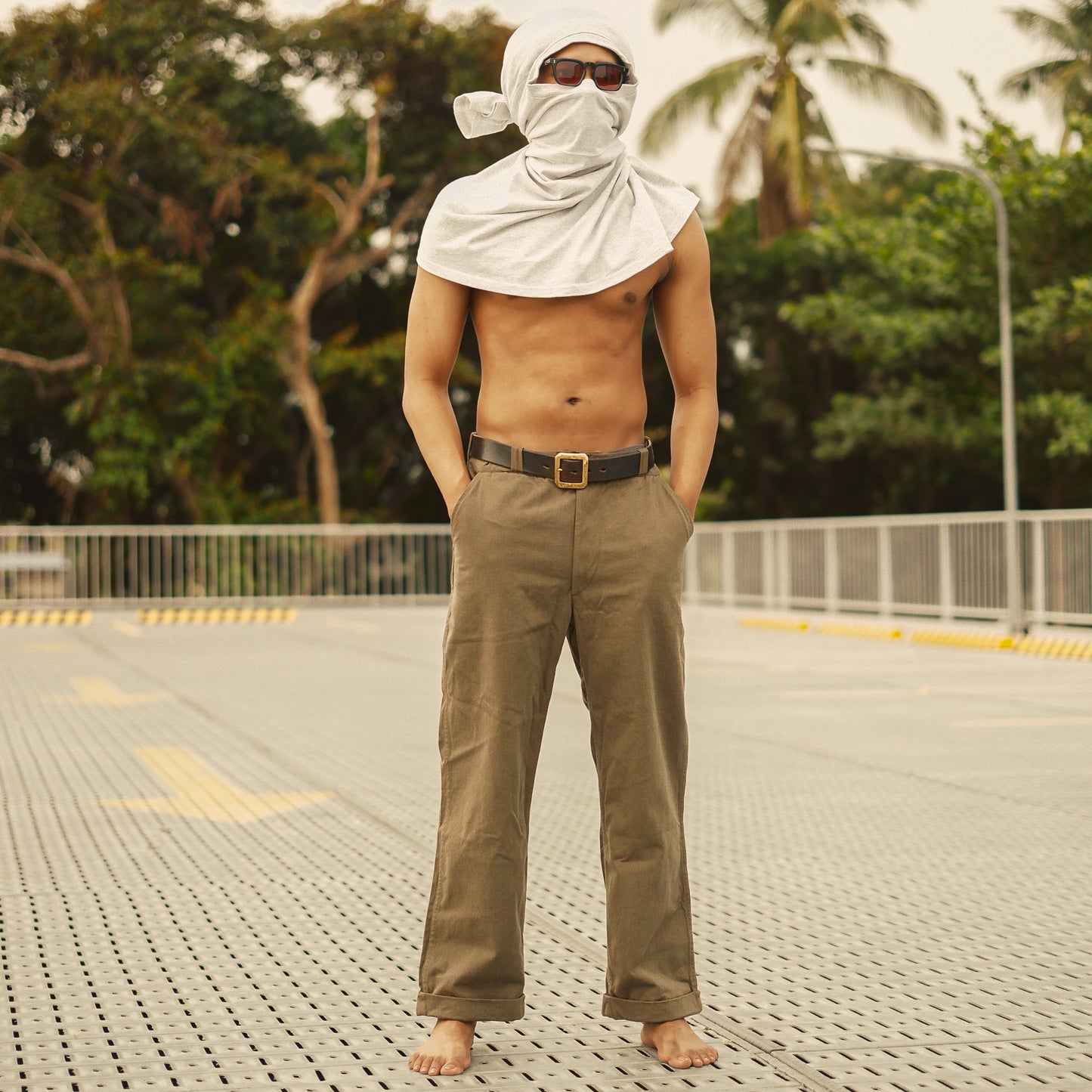 Heavyweight Twill Work Chinos - Fatigue