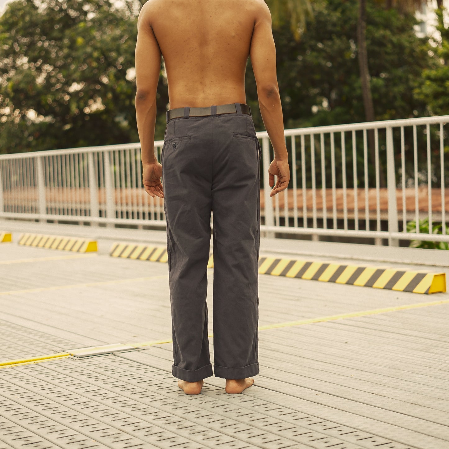 Heavyweight Twill Work Chinos - Navy