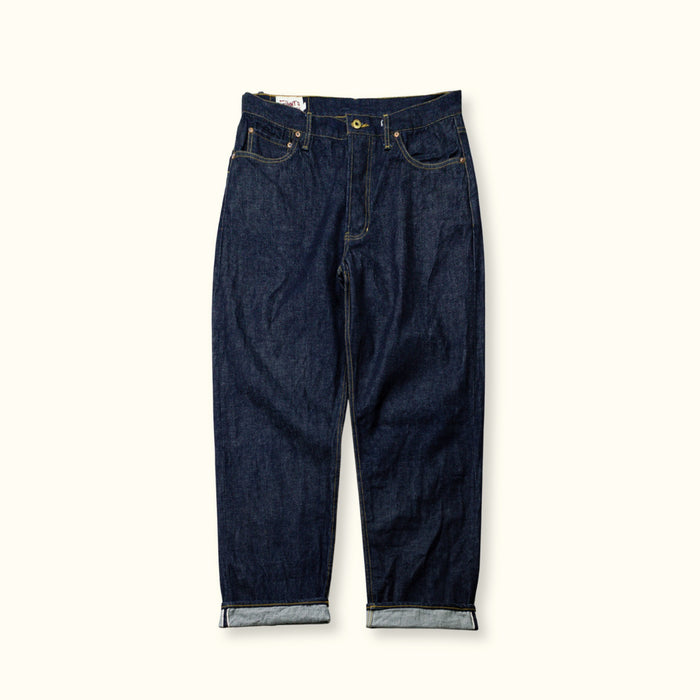 Lot-155 13.5oz Japanese Selvedge Denim Jeans (Loose Cut) - Indigo