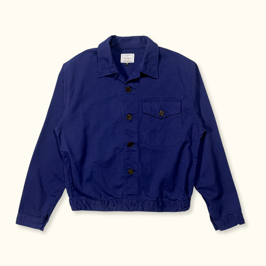 Twill Cyclist Jacket - French Blue