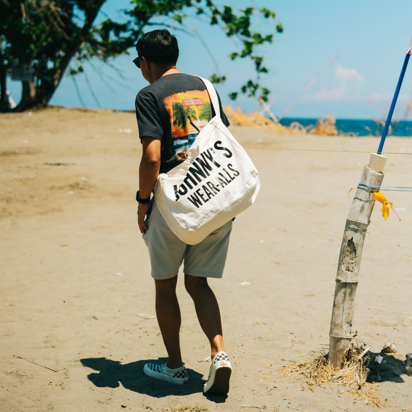 Canvas Paperboy Bag - Natural