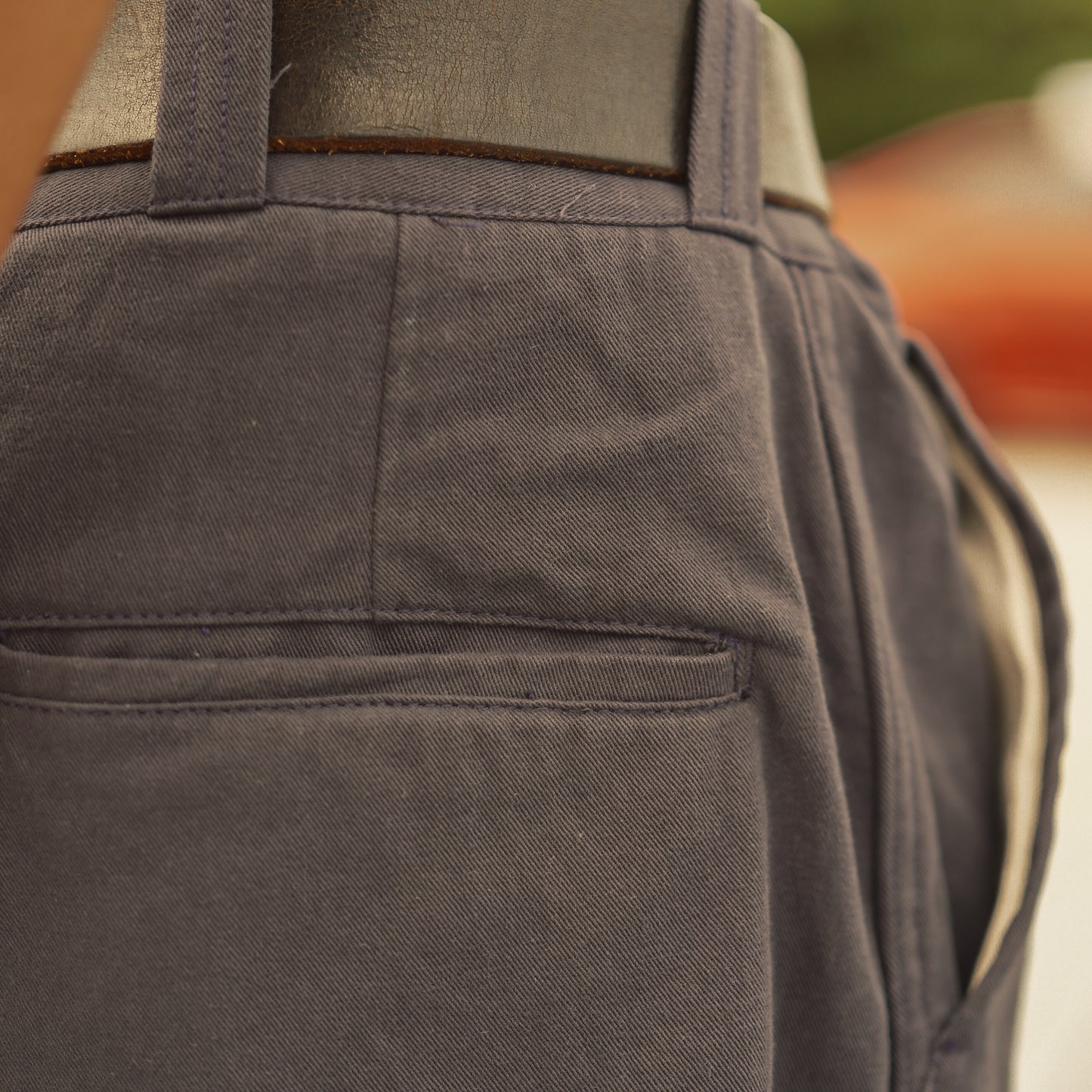 Heavyweight Twill Work Chinos - Navy