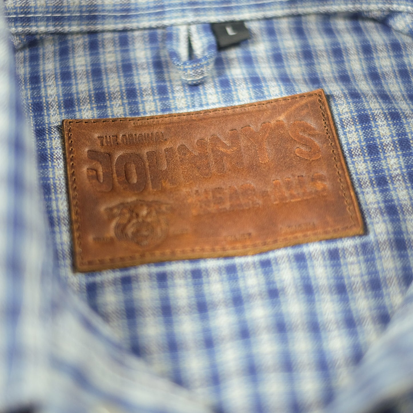 Canvas Blouson - Blue Plaid