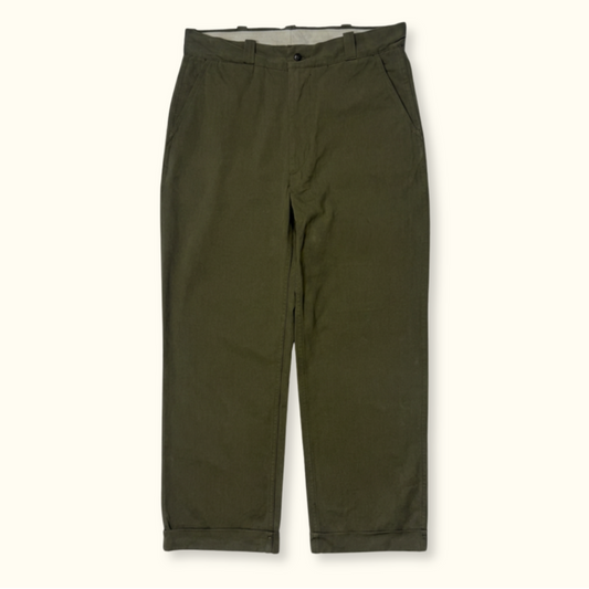 Heavyweight Twill Work Chinos - Fatigue