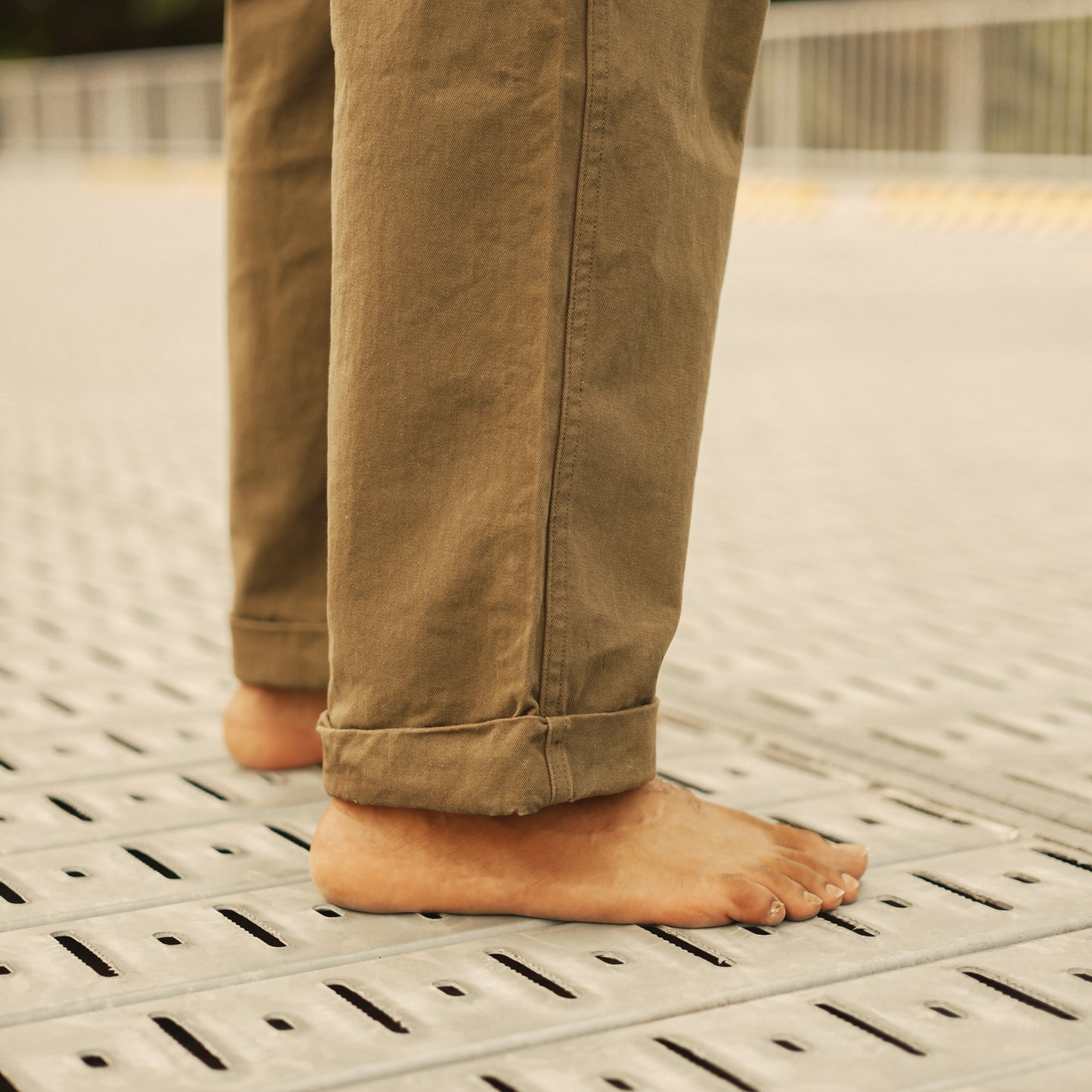 Heavyweight Twill Work Chinos - Fatigue