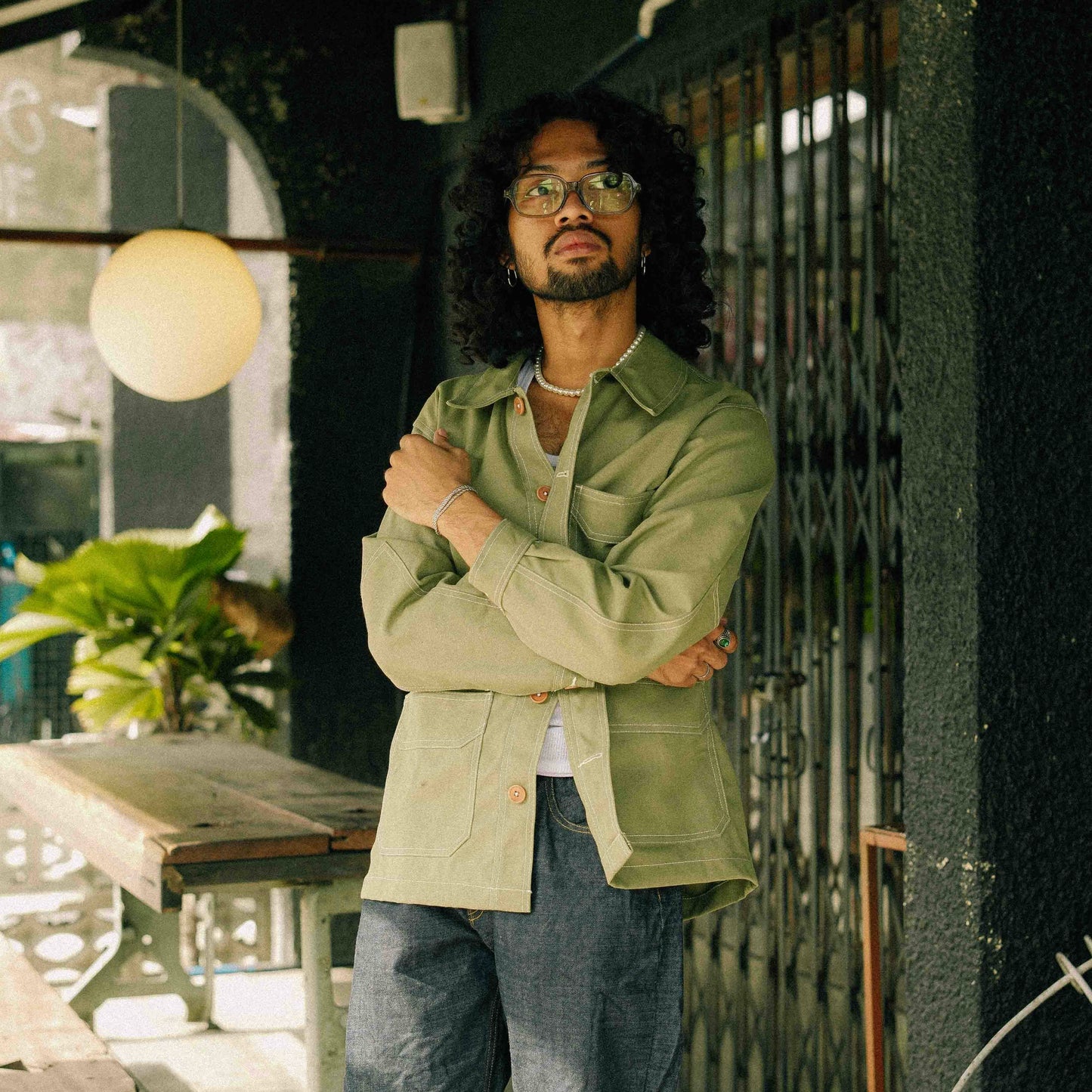 Canvas Chore Coat - Olive Green