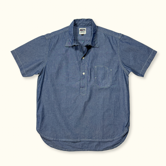 Selvedge Chambray S/S Half Placket Work Shirt