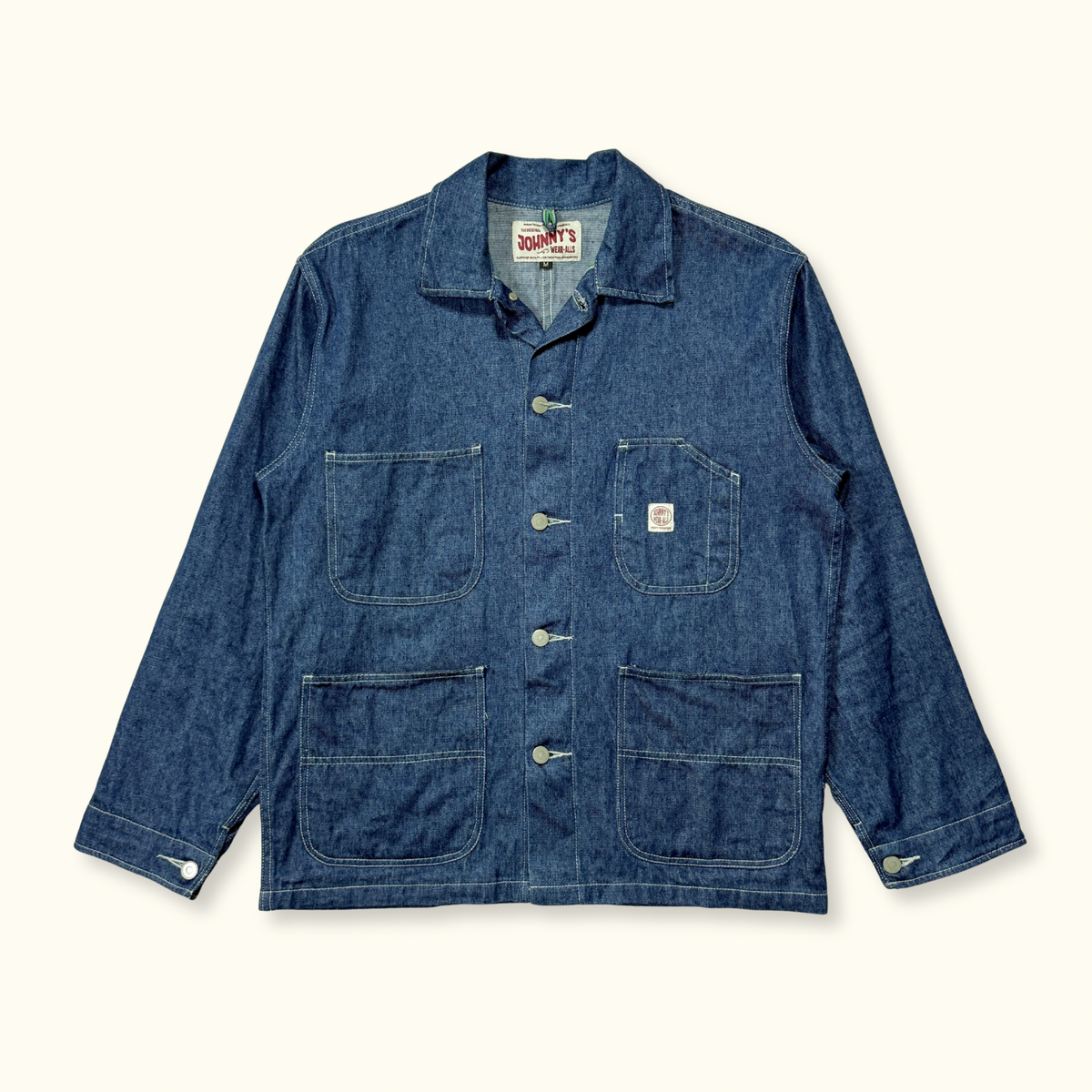 Linen Blend Selvedge Denim Chore Coat