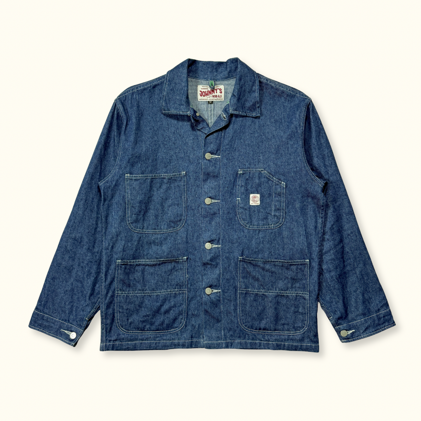 Linen Blend Selvedge Denim Chore Coat