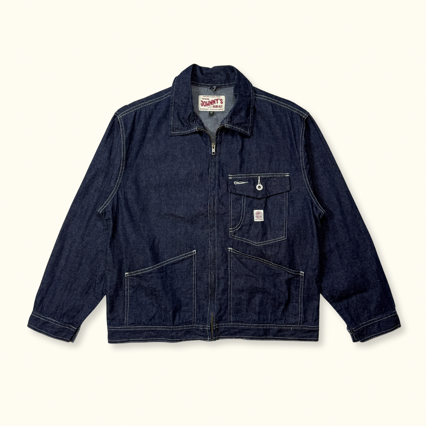 Lightweight Selvedge Denim Zip Work Jacket