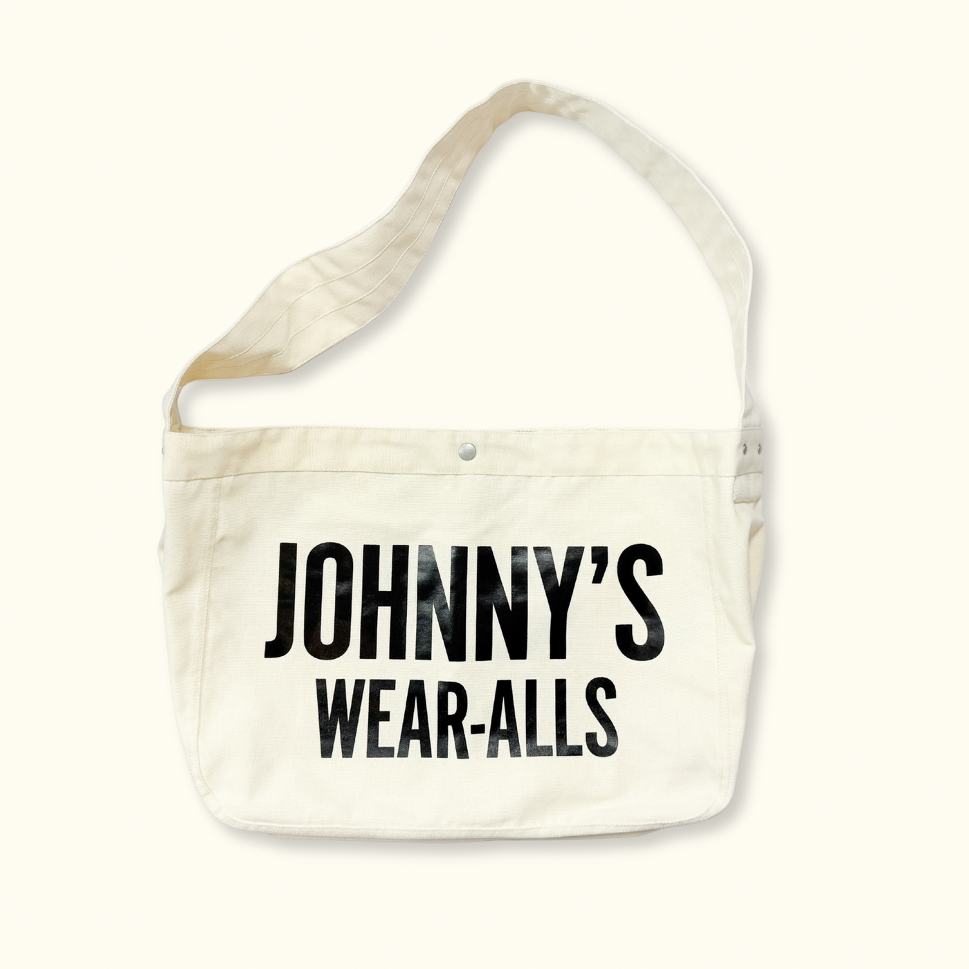 Canvas Paperboy Bag - Natural