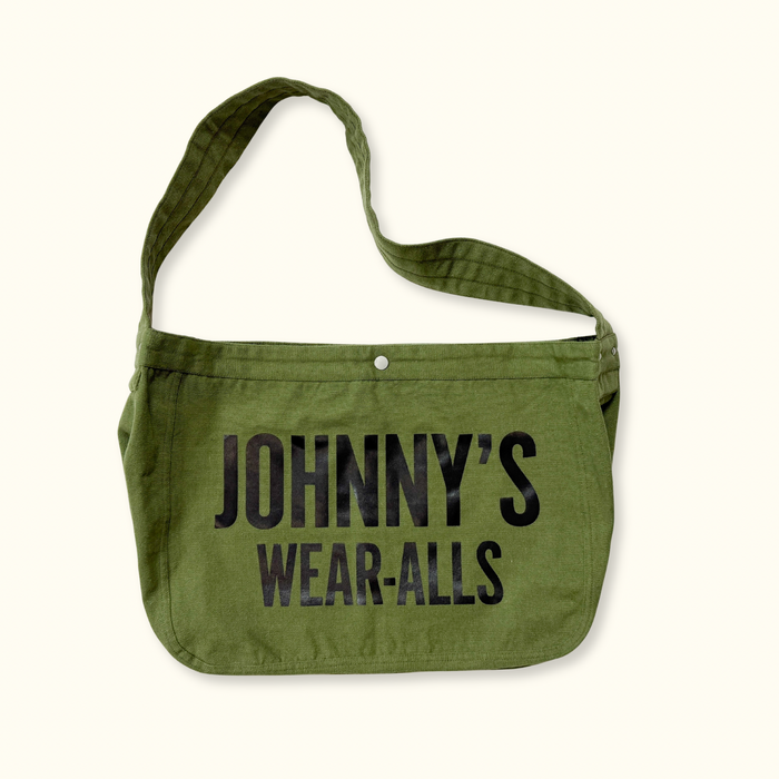 Canvas Paperboy Bag - Olive Drab