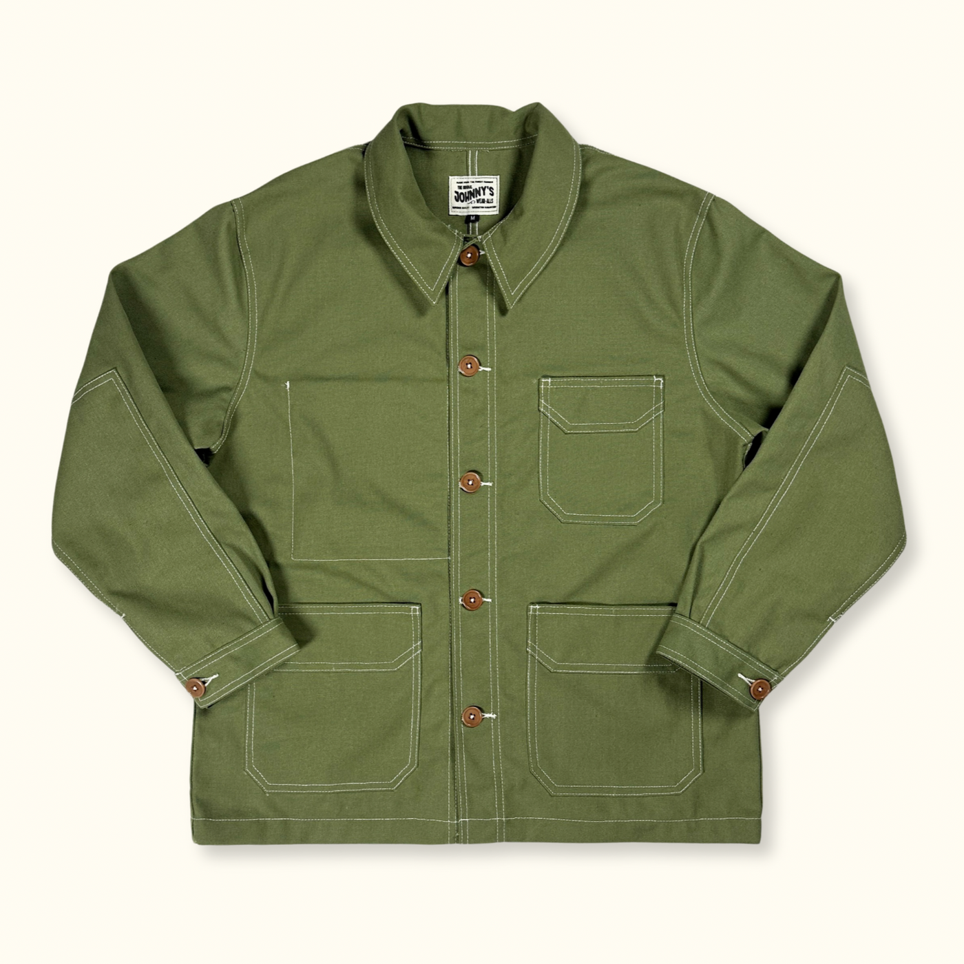 Canvas Chore Coat - Olive Green