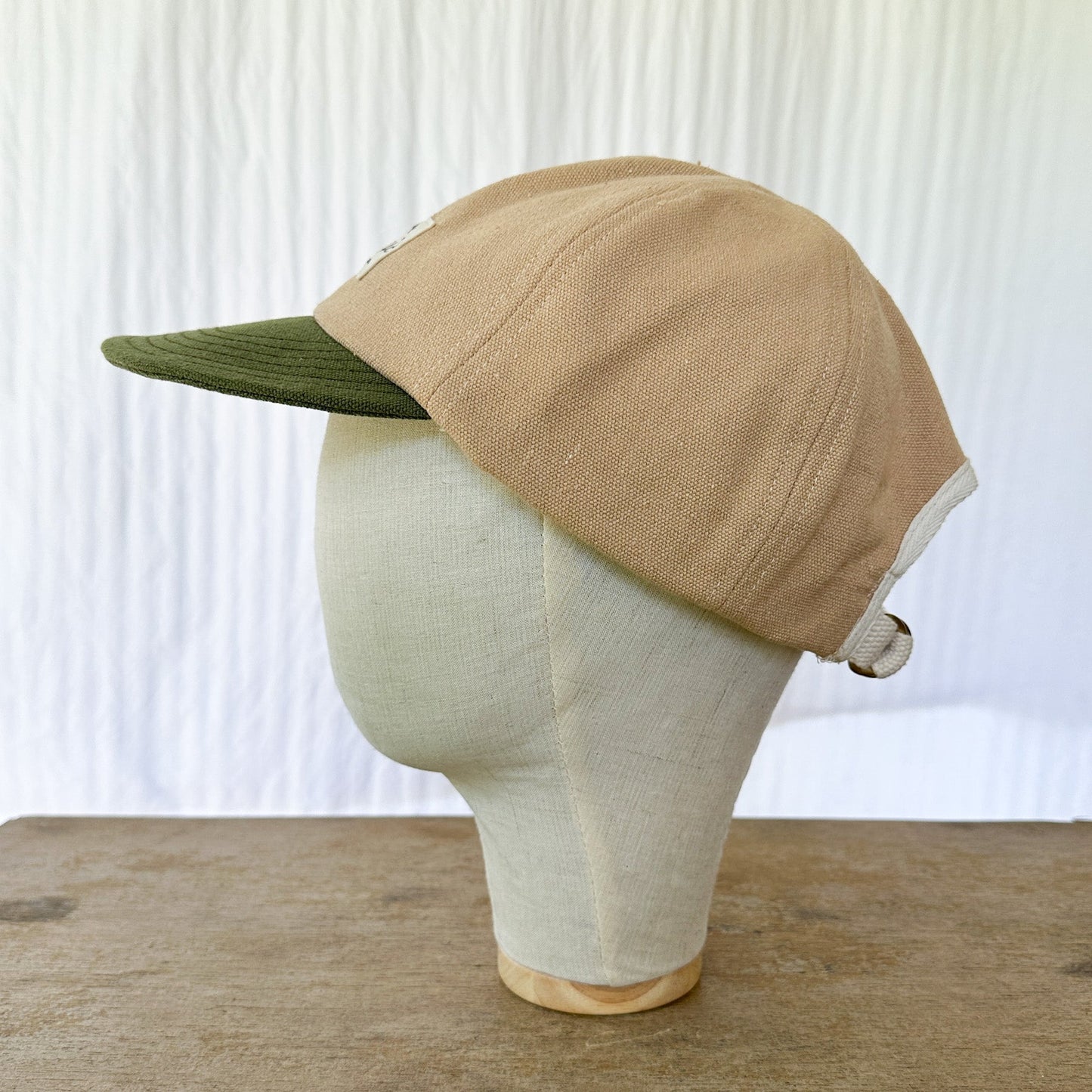 Soft-Brim Canvas Cap - Tan/Olive – Johnny's Wear Alls